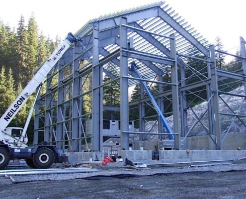 long lake hydroelectric powerhouse prefab steel buildings bc steel buildings bc prefabricated metal buildings canada